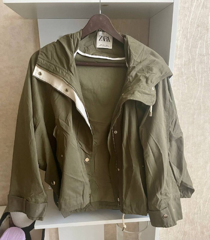 Ветровка женская Zara размер S парка оверсайз 2
