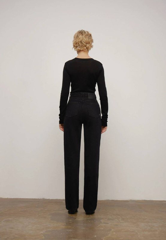 Джинсы BLCV moms straight черные, размер 24 2