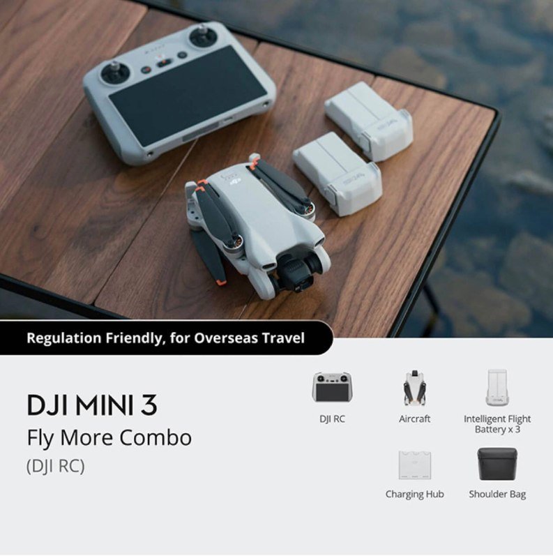 Дрон DJI Mini 3 Pro с комплектом и аксессуарами