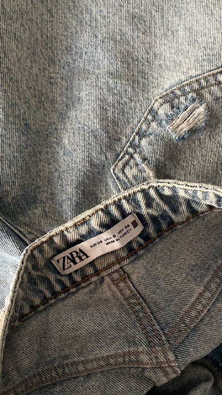 Джинсы Zara mom светло-голубого цвета размер 38 3