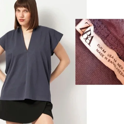 Трикотажная майка Zara, серая