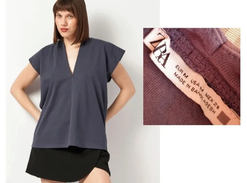 Трикотажная майка Zara, серая 1