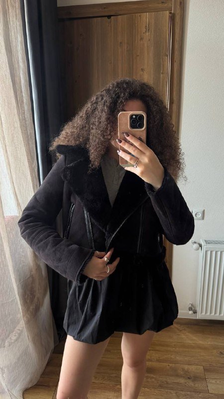 укороченная дубленка размер M 3