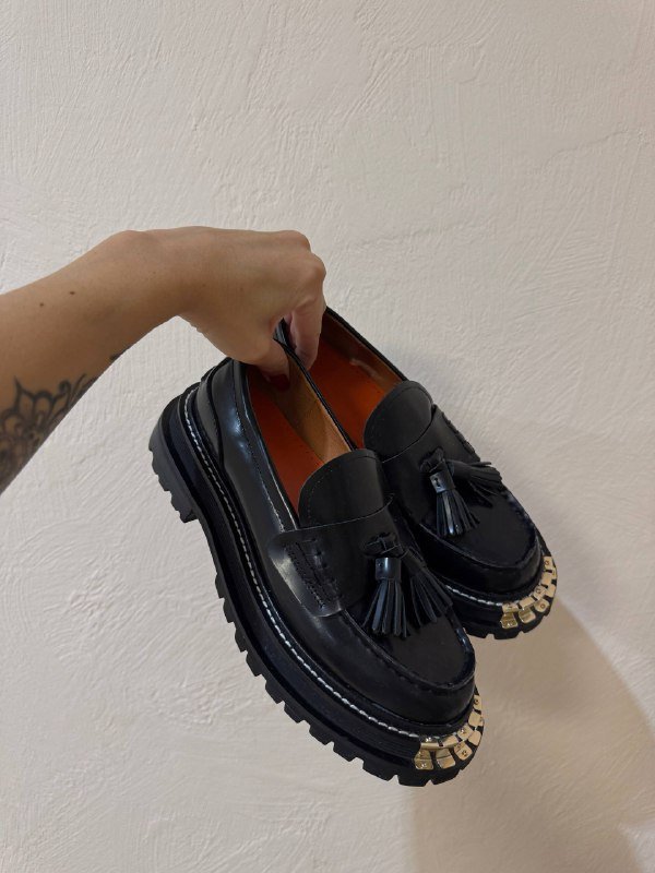 Лоферы Sandro 38 размер черные 2