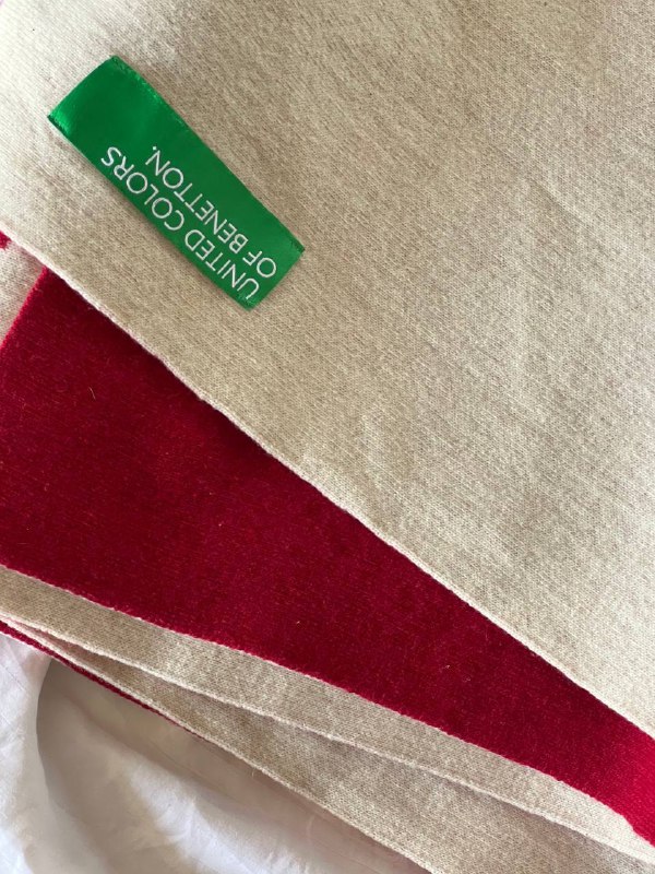 двусторонний шарф benetton 6
