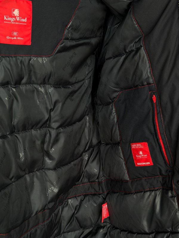 Мужская зимняя куртка парка King's wind темно-синяя размер 50 3