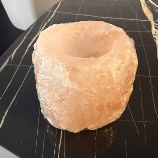Подсвечник из гималайской соли