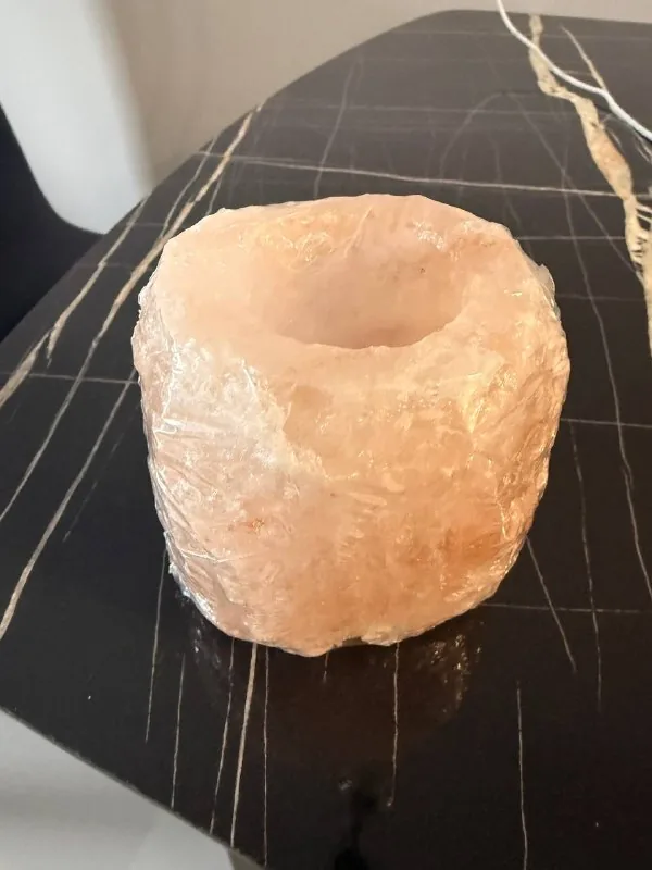 Подсвечник из гималайской соли