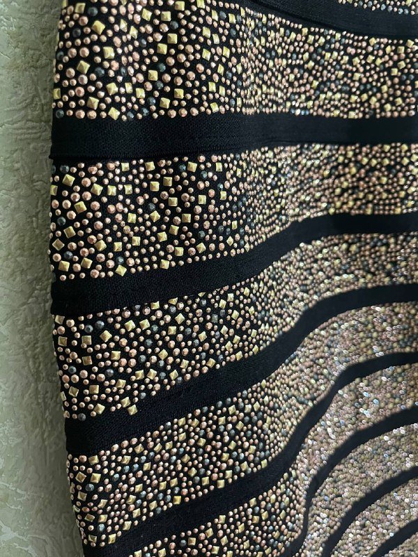 Бандажное платье S/M с камнями 3