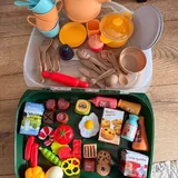 Детская кухня с принадлежностями, набор овощей и фруктов 2