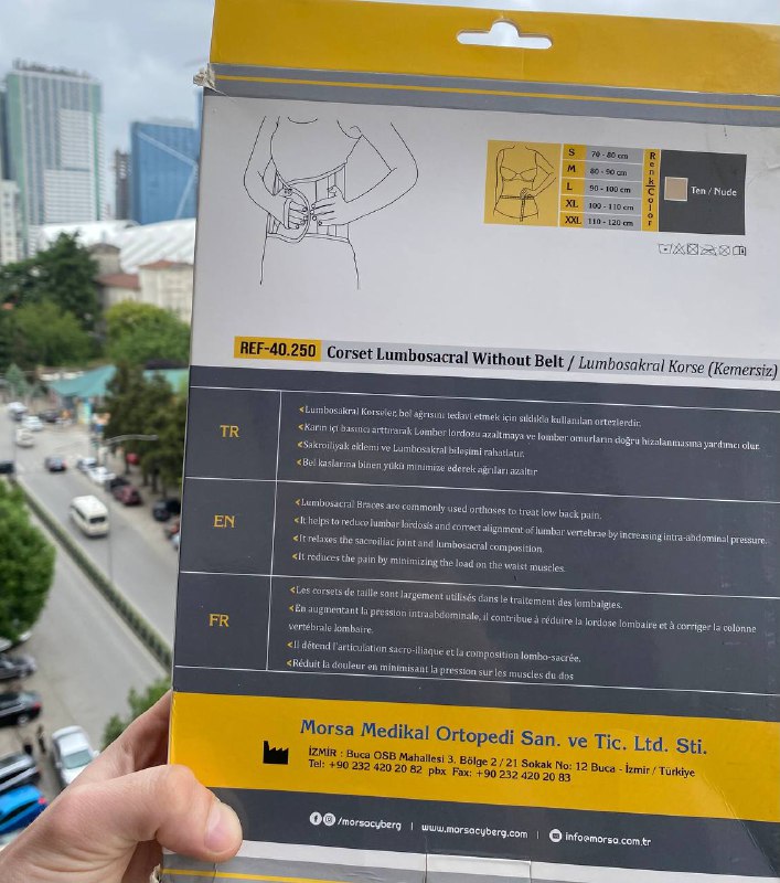 Ортопедический корсет для спины (Morsa Cyberg, размер M) 2