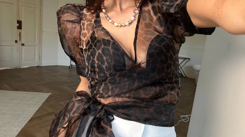 Топ на запах из органзы S-M 2