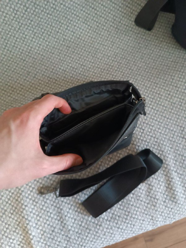 Барсетка сумка с лентой через плечо 3