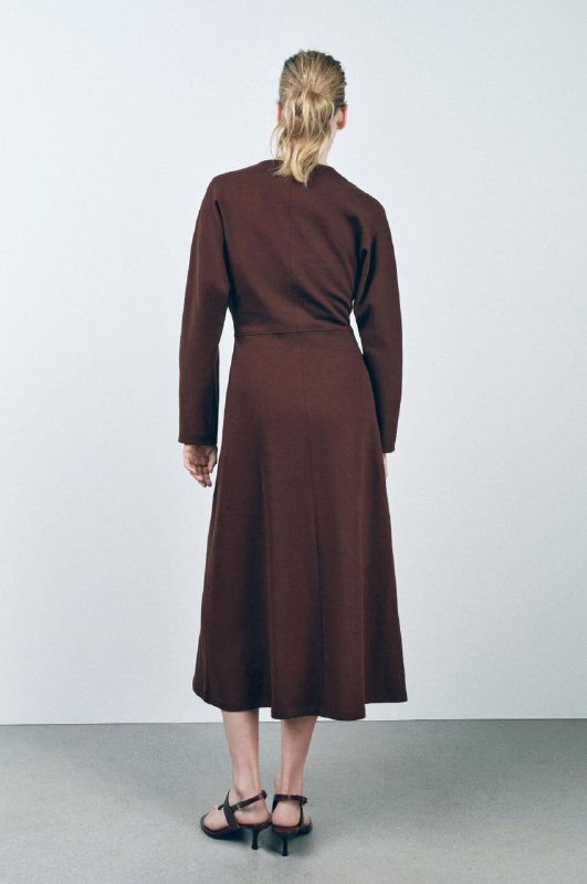 Платье Zara XS бордовое 3