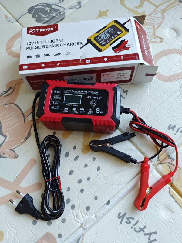 COREBOX 12V 8A умное зарядное устройство для аккумуляторов авто и мото 2