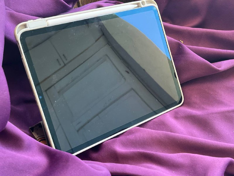 iPad Pro 11-inch M1 256GB, Apple Pencil 2, charger cable, case 2