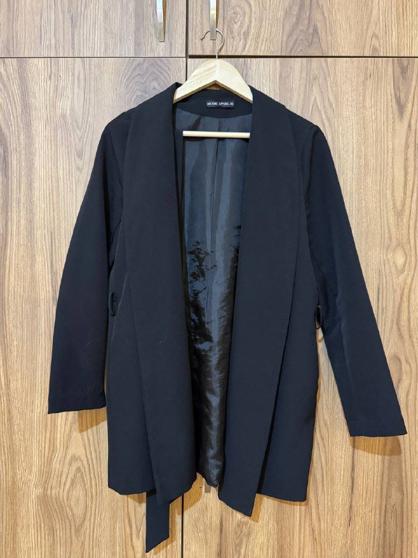 Пиджак длинный с поясом