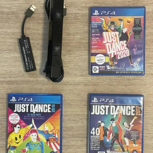Just Dance 2015, 2017, 2020, камера PS4, адаптер PS5 VR