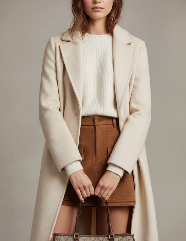 Коричневая замшевая мини юбка, размер S 3