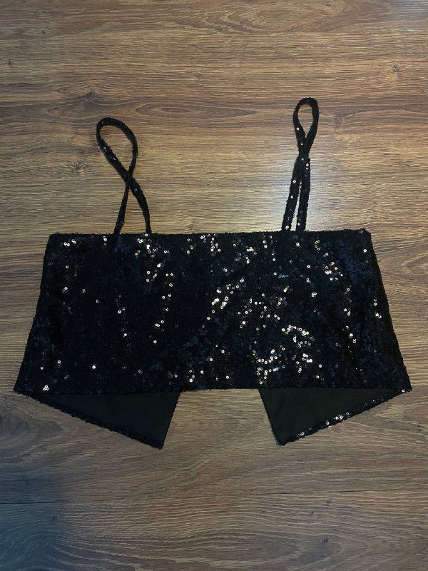 Юбка в пайетках, топ 2