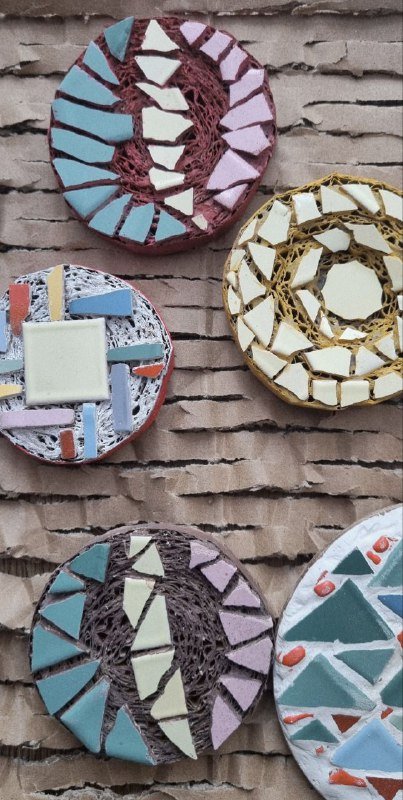 Новогодние игрушки ручной работы с мозаикой 4