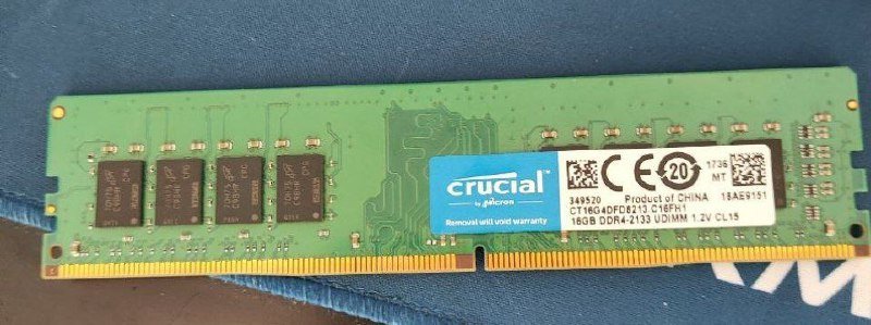 Оперативная память RAM DIMM DDR4 2133 Crucial 16GB CL15