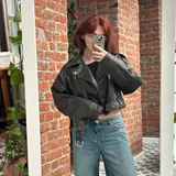 Кожаная куртка Zara 2