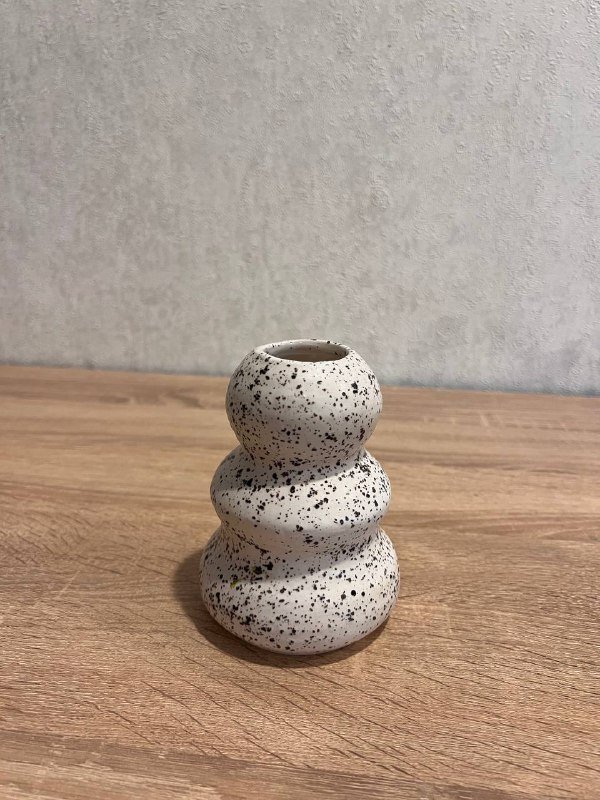 Керамическая ваза, пластиковый корешок, маленькая ваза 3