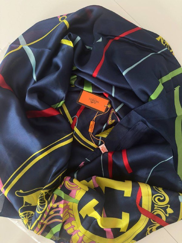 Большой шарф Hermes 90x180 см 4