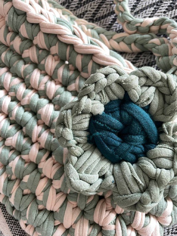 Вязаная сумка ручной работы 5