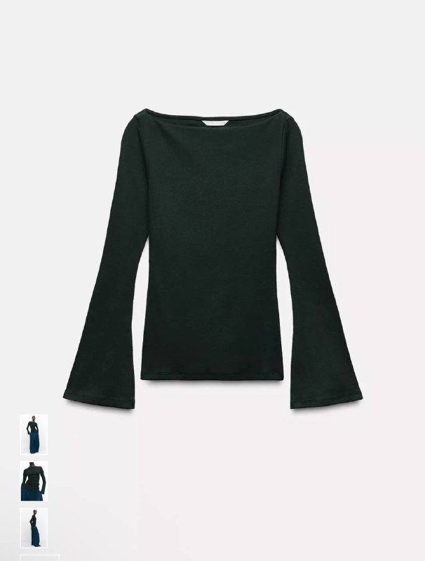 Кофта Zara тёмно зелёная размер s