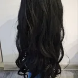 Thick black wig 2