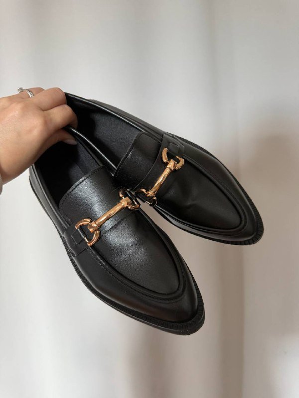 Лоферы женские черные 37 размер 2