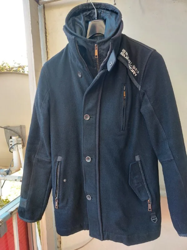 Superdry шерстяное манто 1