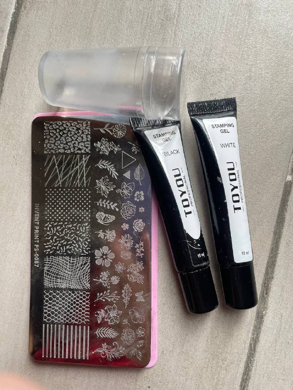 Набор для печатей и втирка для ногтей