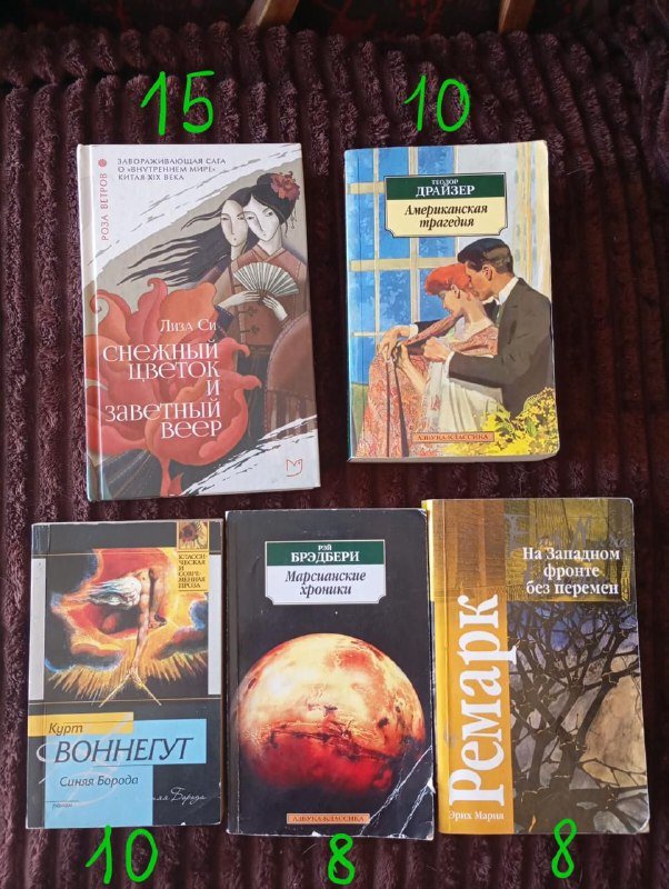 Книги Лиза Си, Теодор Драйзер, Курт Воннегут и др.