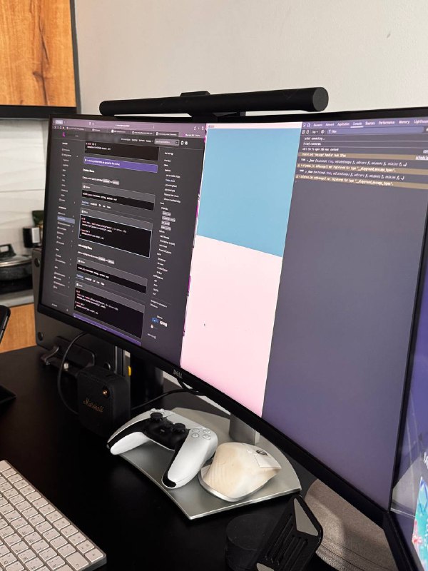 Dell Ultrawide 34” USB-C Monitor, Standing Desk, Accessories 2