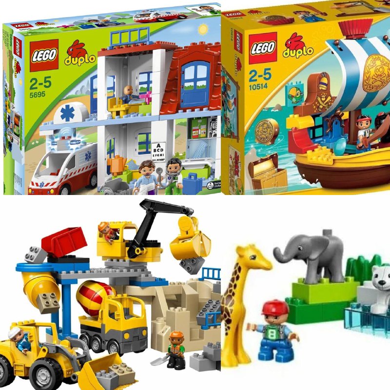Наборы Lego DUPLO "Больница", "Пиратский корабль" и др. 2