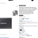 Samsung Portable SSD T7 2TB 1