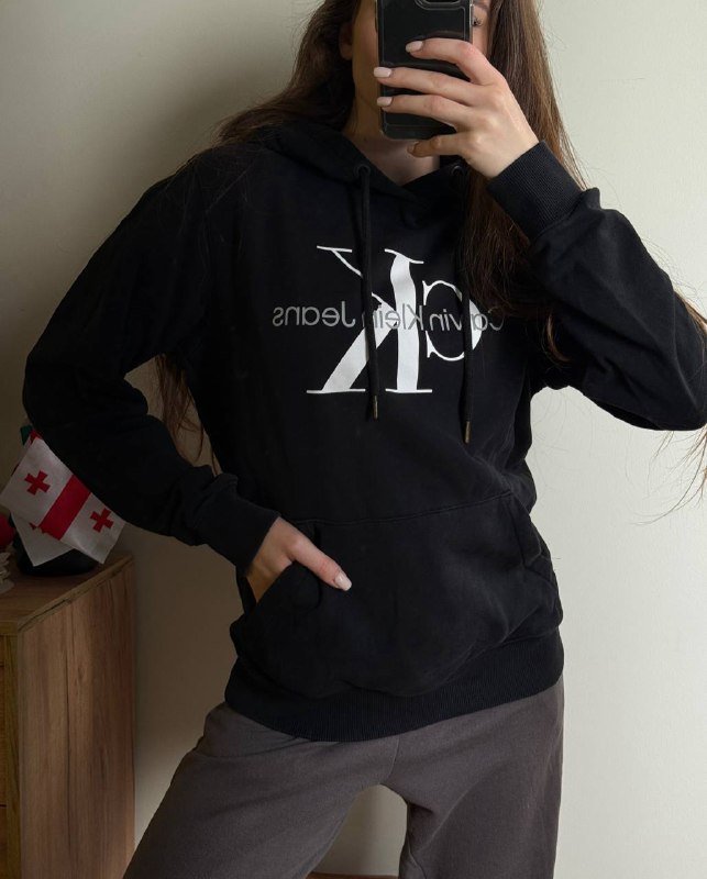 Оригинальный женский худи Calvin Klein, размер S 4