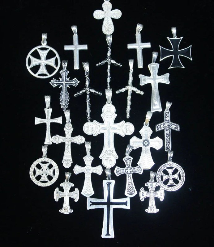 Серебряные медальоны и кресты 925 пробы 2
