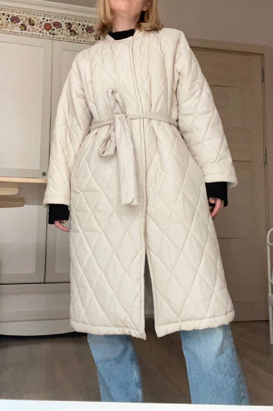 Пальто стеганое теплое женское 2