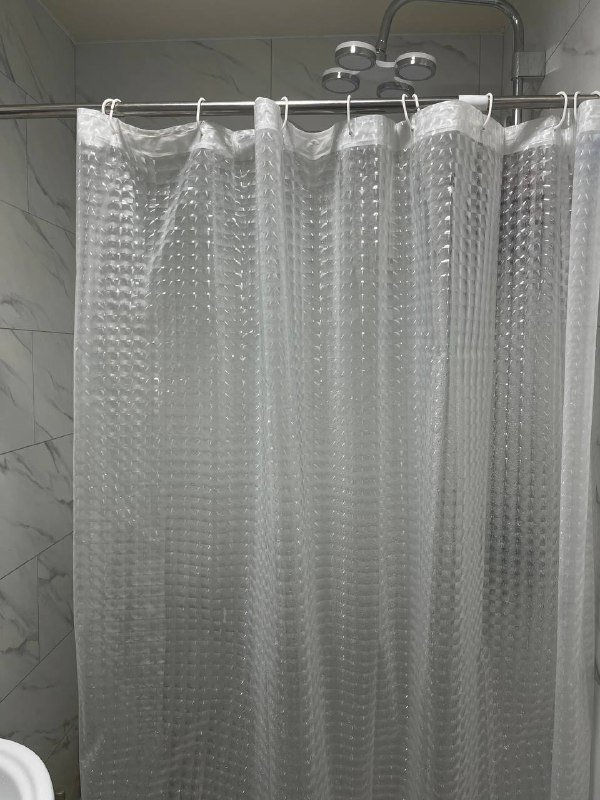 Карниз и шторка для душевой