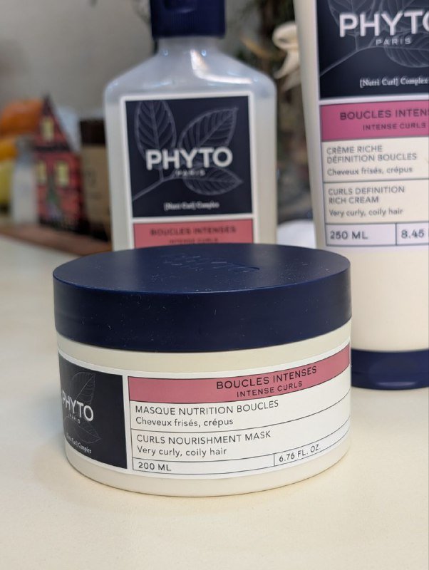 Уход для кудрявых волос шампунь маска крем PHYTO PARIS 5