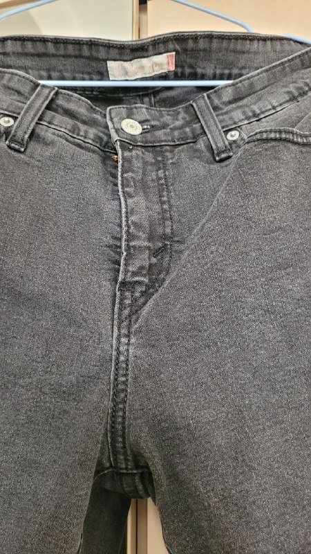 Мужские джинсы темно серые скини стрейч Levi's 2