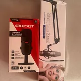 Микрофон HyperX SoloCast, планшет XP-PEN, камера Razer Kiyo Pro 1