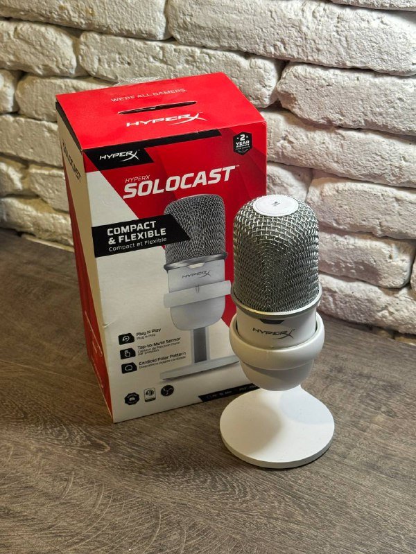 Микрофон компьютерный игровой XyperX Solocast White