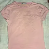 Розовая футболка ZARA 1