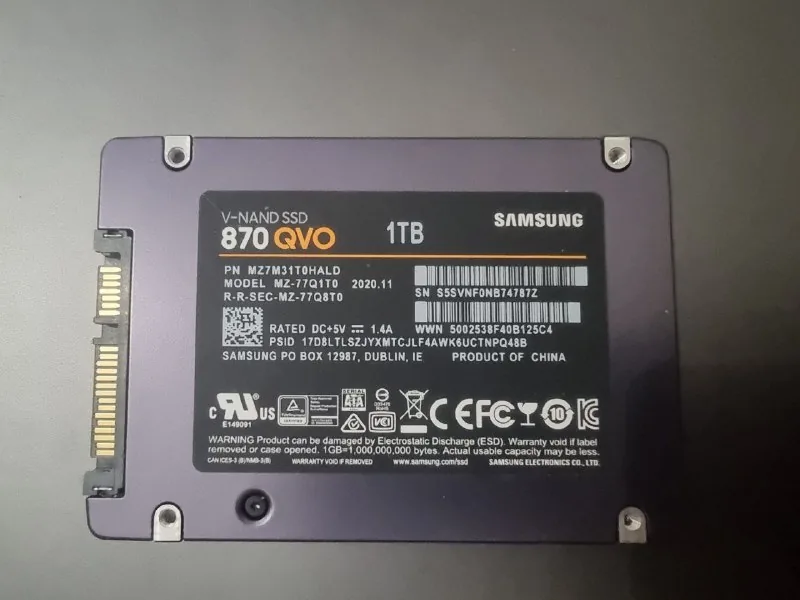 KINGSTON SSD 240Gb, SAMSUNG SSD 870 QVO 1TB 1