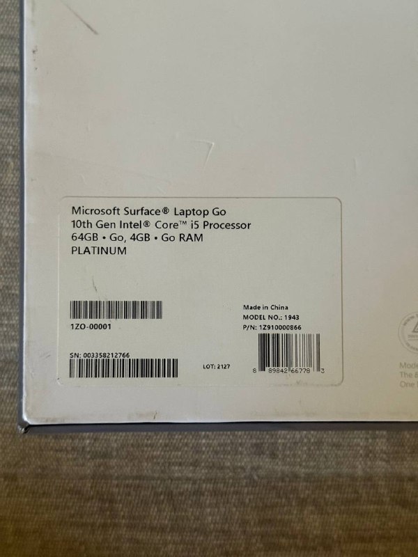Ноутбук Microsoft Surface Laptop Go 3